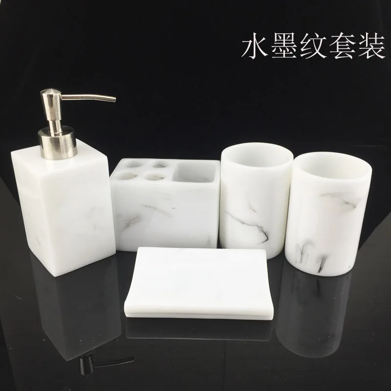 Scandinavian ins bathroom five-piece set European style toothbrush cup set creative wedding gift