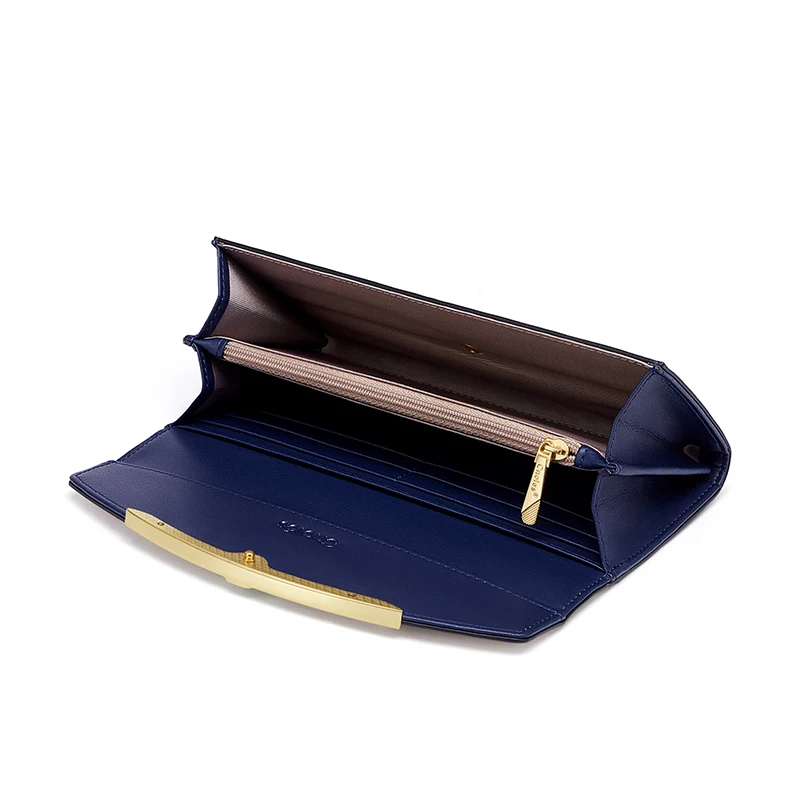 Cnoles Luxe Vrouwen Portefeuilles Vrouwelijke Grote Lange Portemonnee Kaarthouder Lederen Koppelingen Dames Clutch Bag