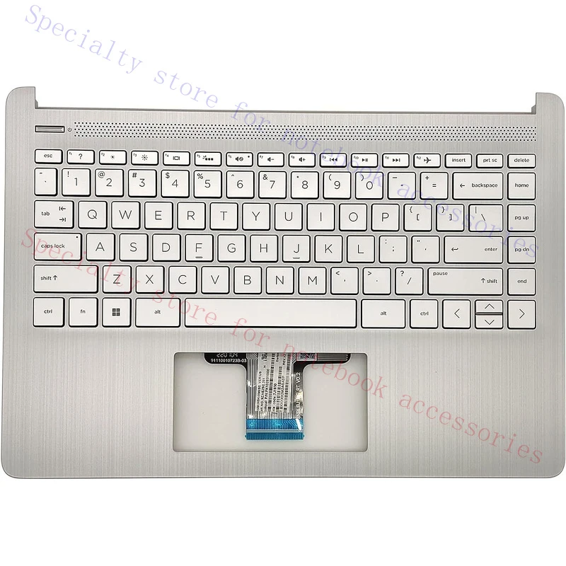 

A+ For HP 14-DQ 14-DQ1043CL 14s-DQ1085TU Palmrest Keyboard (Backlit) L88206-001