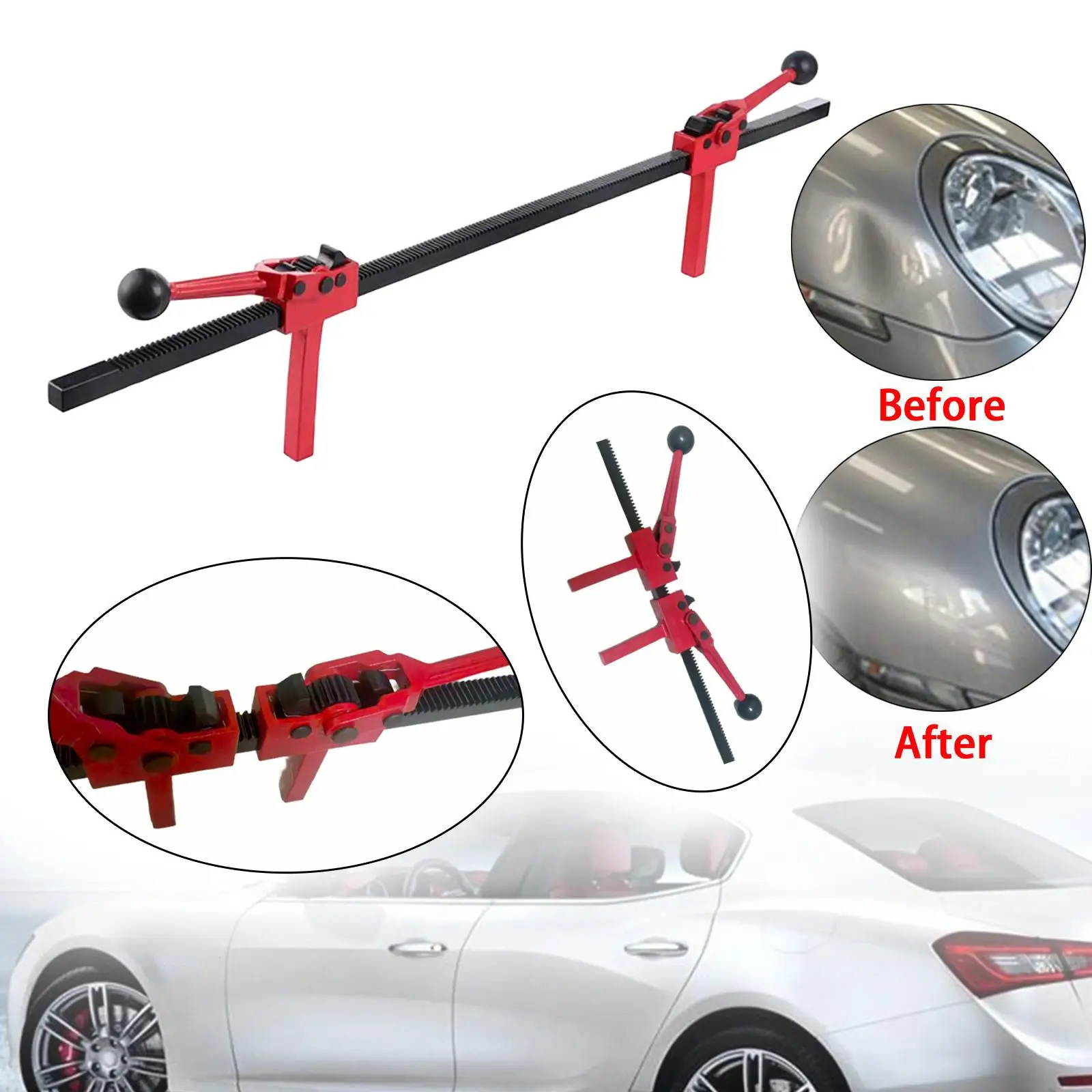

Durable Car Dent Repair Expander Tool Carbon Steel Hand Operated Dent Remover Kit for Vehicle Body Restoration