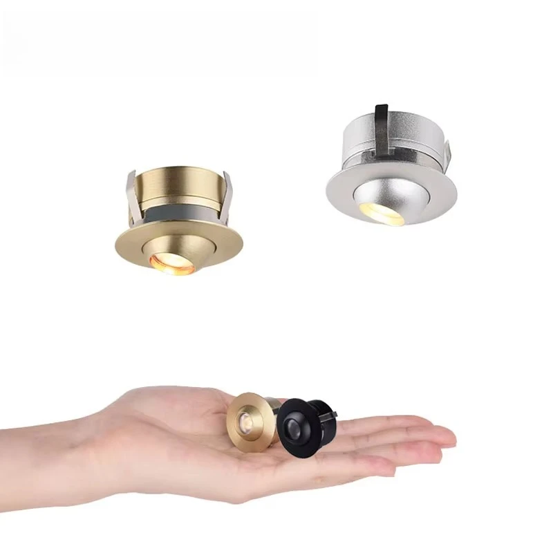 

1W Modern Rotatable Led Downlight Celi Anti Glare Cabinet Adjust Downlight Recessed Adjustable New Design Eyeball Spot Light Led
