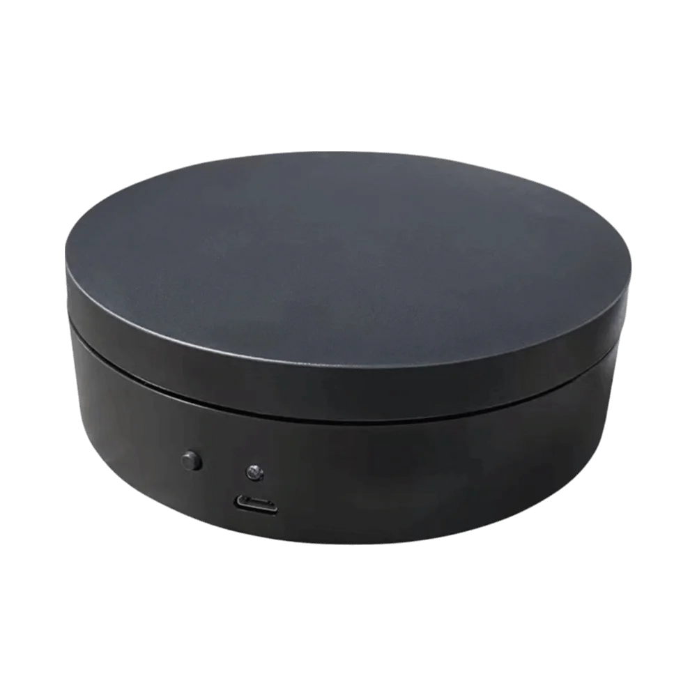 Electric 360° Rotating Turntable Round Jewelry Holder Automatic Display Stand 3kg Load Motorized Jewelry/Collectibles Visualizer