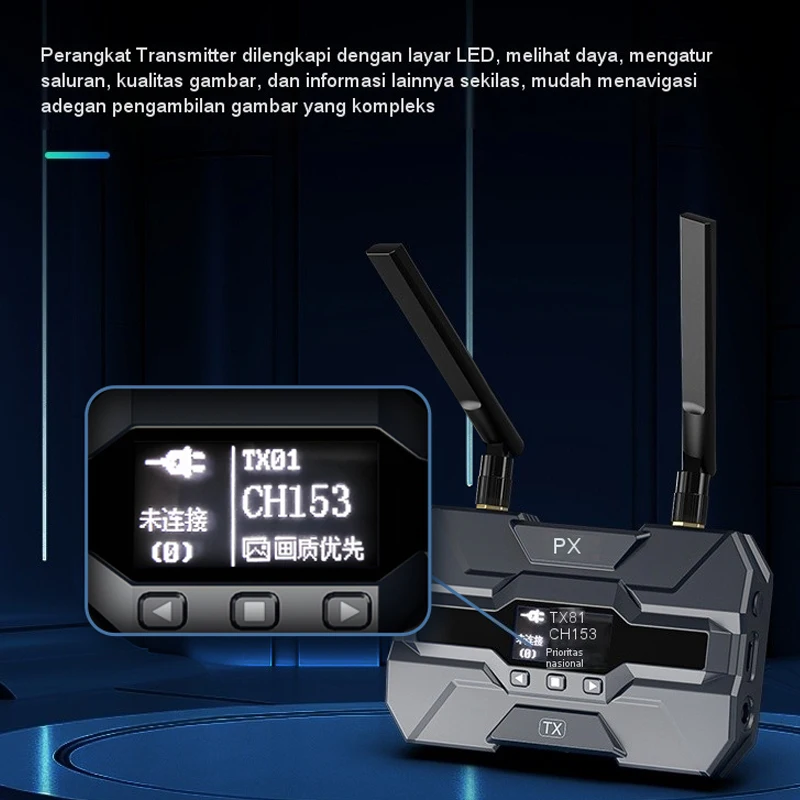 كاميرا PX ، متوافقة مع HDMI ، نقل التصوير اللاسلكي ، شاشة عرض حية ، جهاز إرسال وموسّع جهاز استقبال