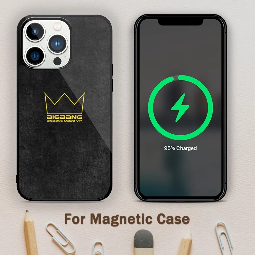 Kpop BigBang Phone Case For Magnetic Attraction iPhone 11 12 13 14 15 Mini Pro XS Max X S Plus XR Shell