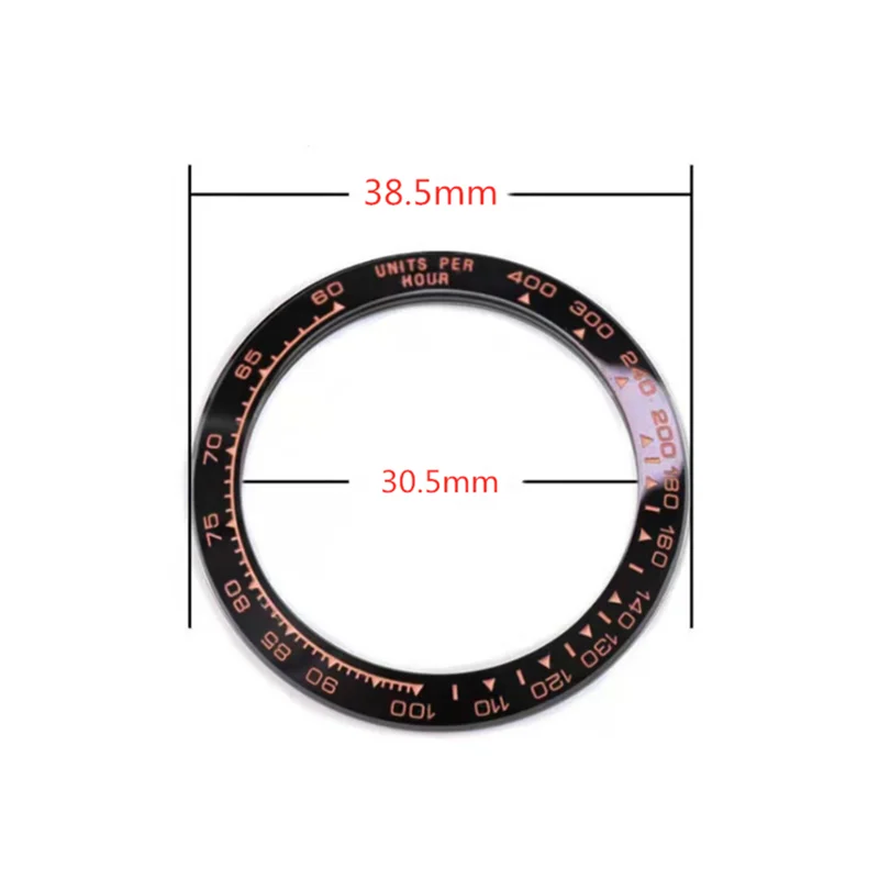 Ceramic Scale Number Outer Ring 38.5/39.3mm For Rolex Daytona 116500 Cosmosystem