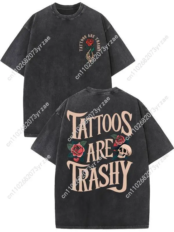 

Casual Tshirt Tattoos Are Vulgar Man Woman High Quality Cotton Short Sleeves Fashion Comfortable T-shirt Soft Breathable Tops