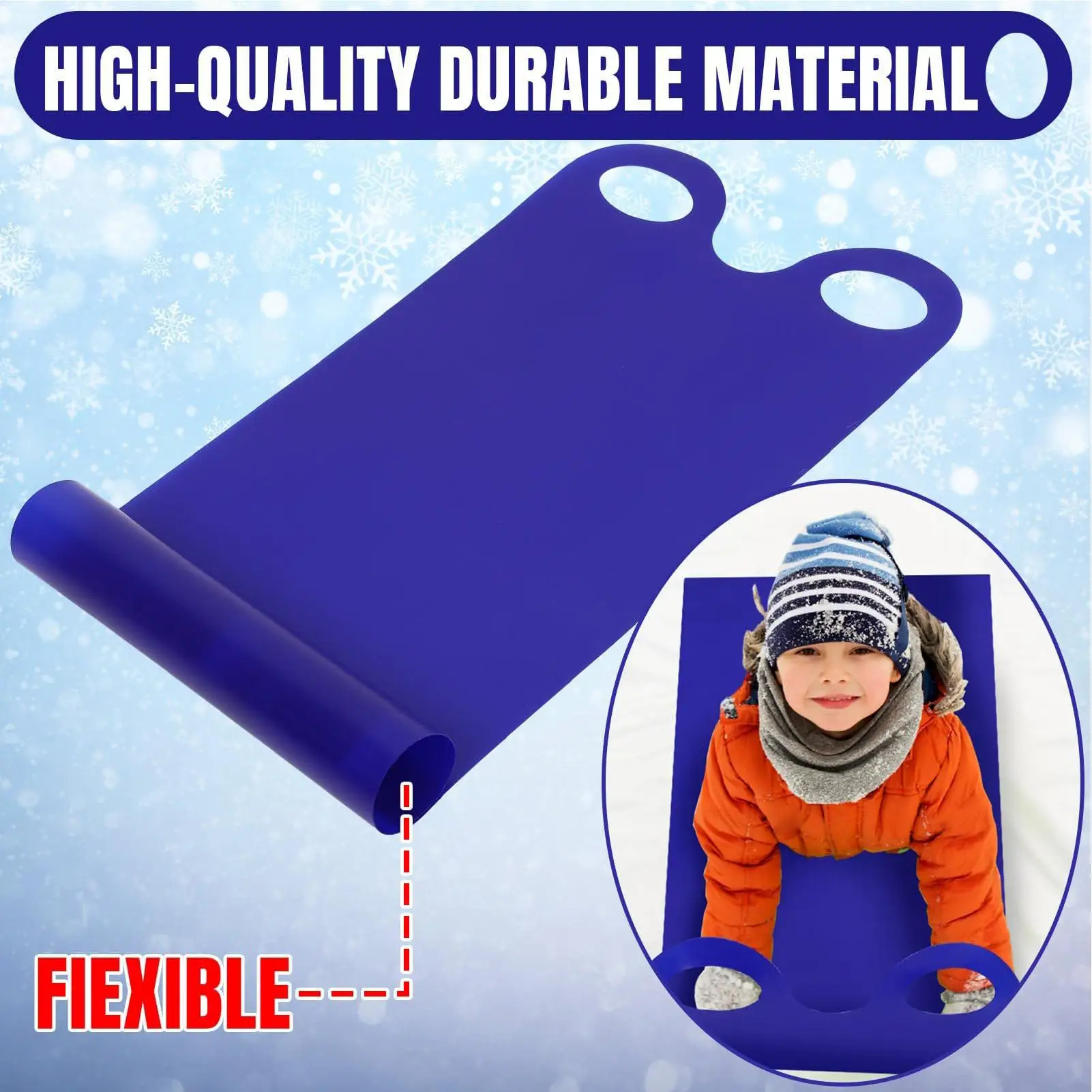 全地形対応キッズスライドソリ 軽量で雪、草、砂丘に使用可能、安全設計で屋外遊びに最適