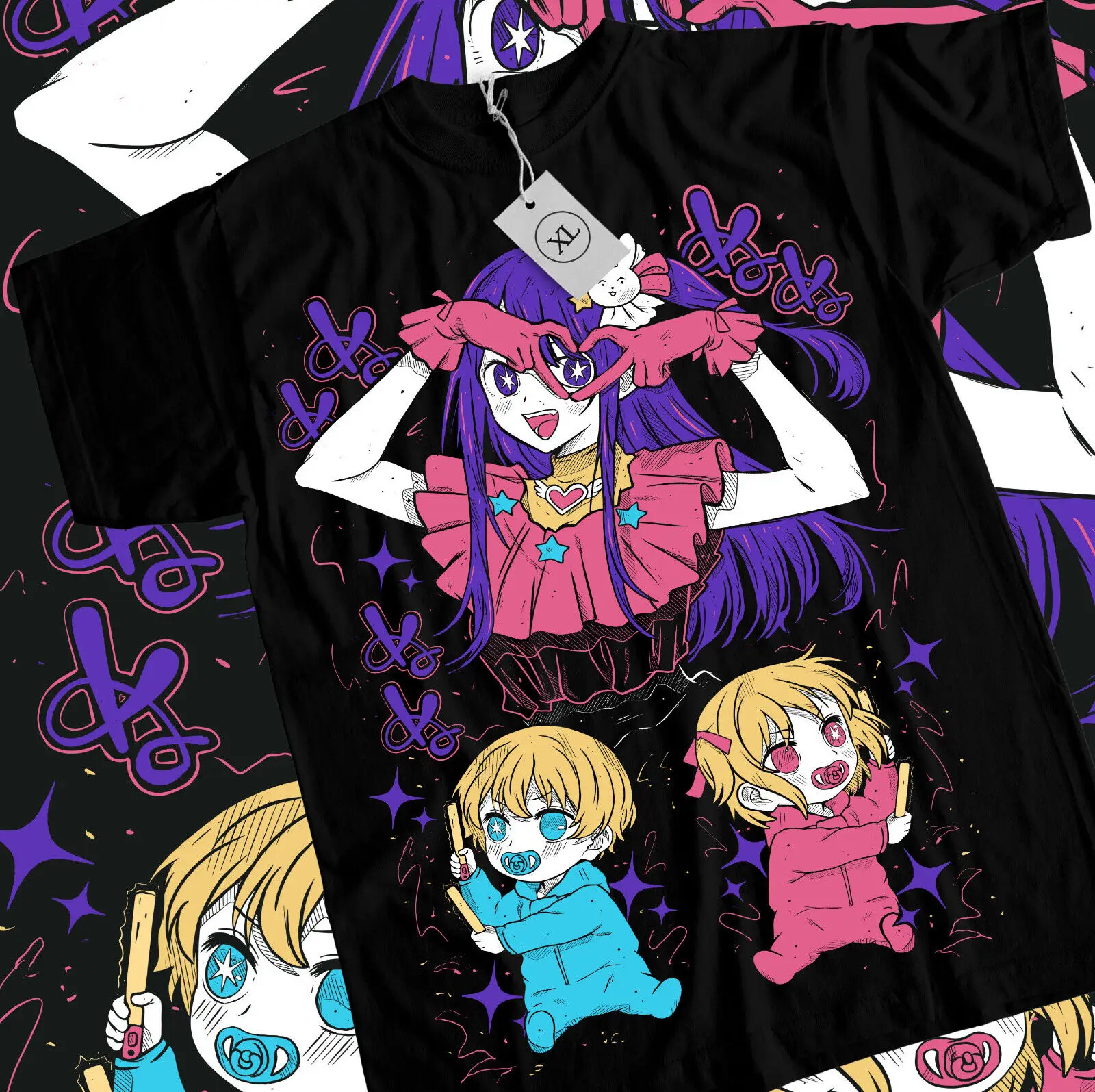 Oshi No Ko T-Shirt Ai Hoshino Waifu Girl Call Of The Night Anime Tshirt All Size