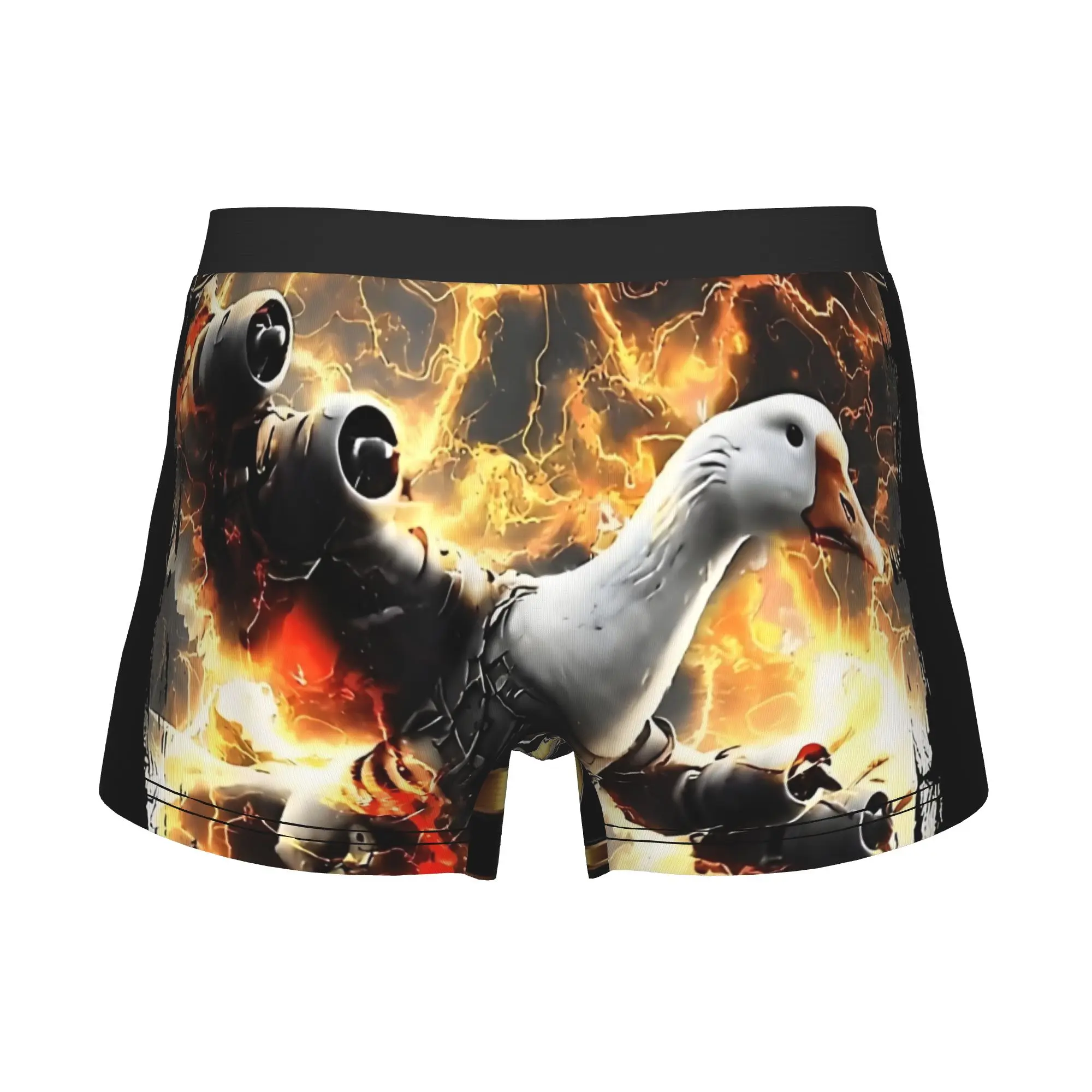 Flame Goose Meme Underwear Men Print Bombombini Guzzini  Boxer Briefs Shorts Panties Breathable Underpants