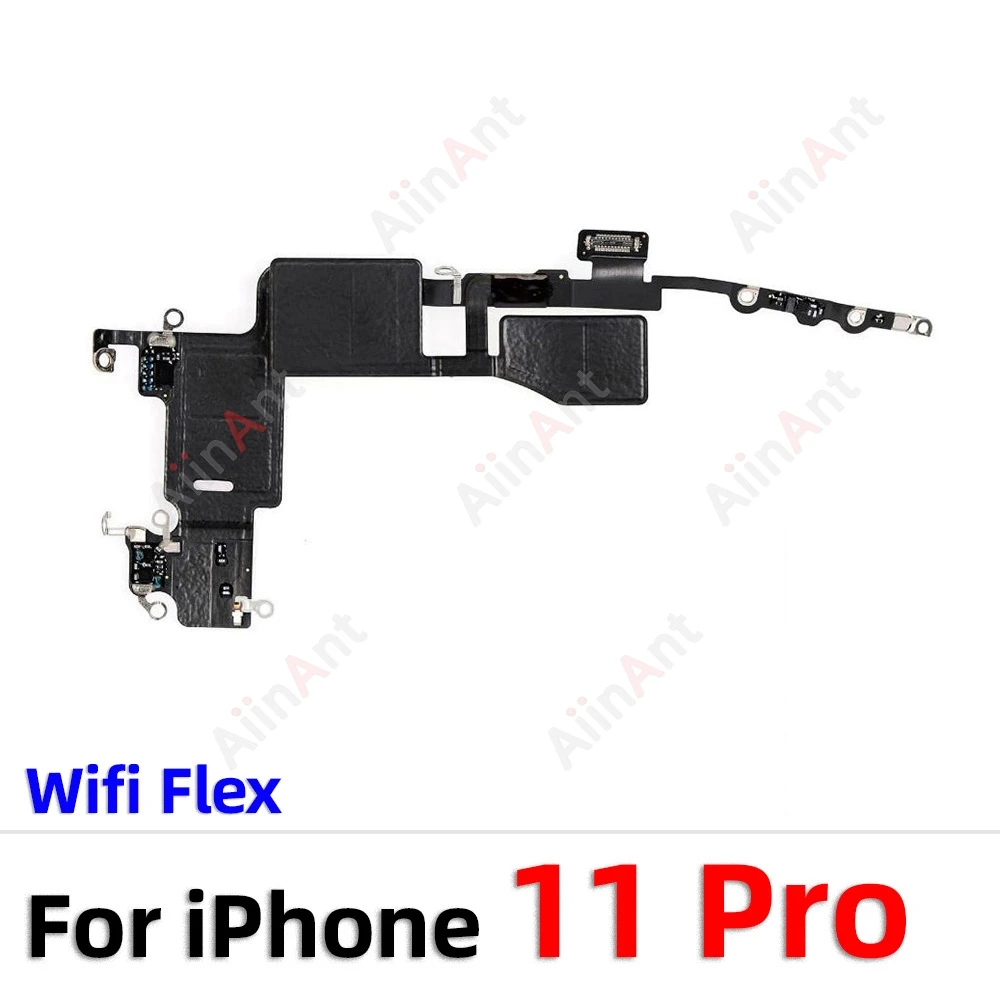 AiinAnt kabel antena seluler Bluetooth GPS, suku cadang reparasi ponsel fleksibel sinyal WI-FI mini untuk iPhone 11 12 Pro Max