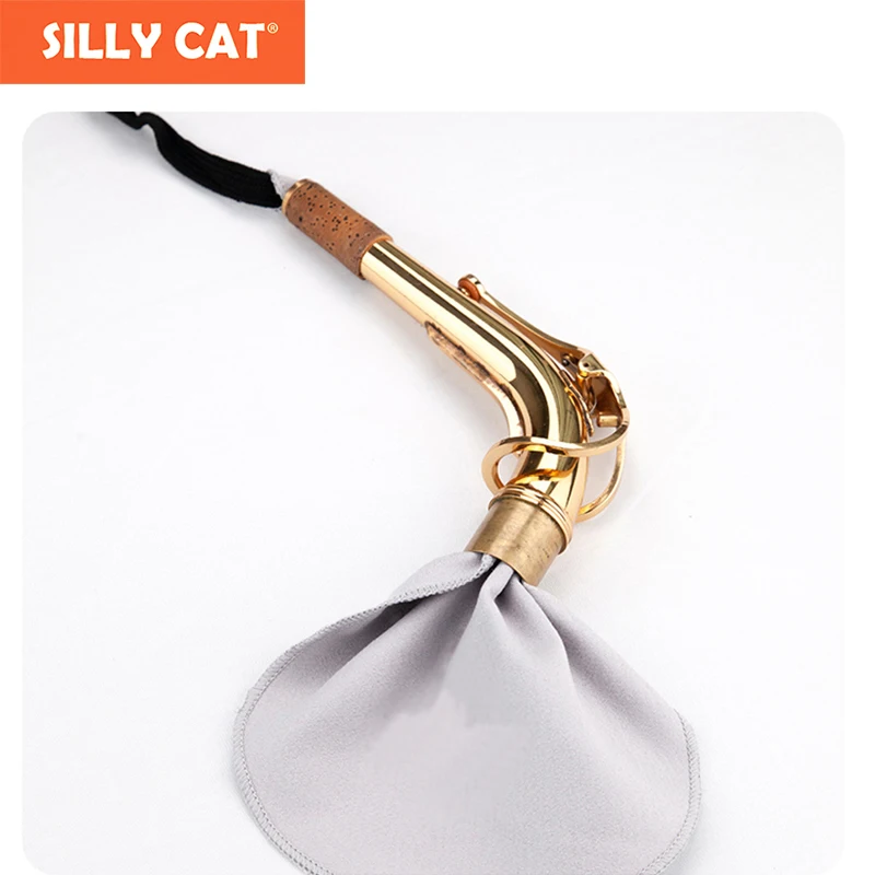 

Saxophone Neck Wipe Tube Cleaning Cloth Flute Clarinet Cleaning Cloth Wind Instrument Inner Chamber Tube Wipe Clean Saliva Water