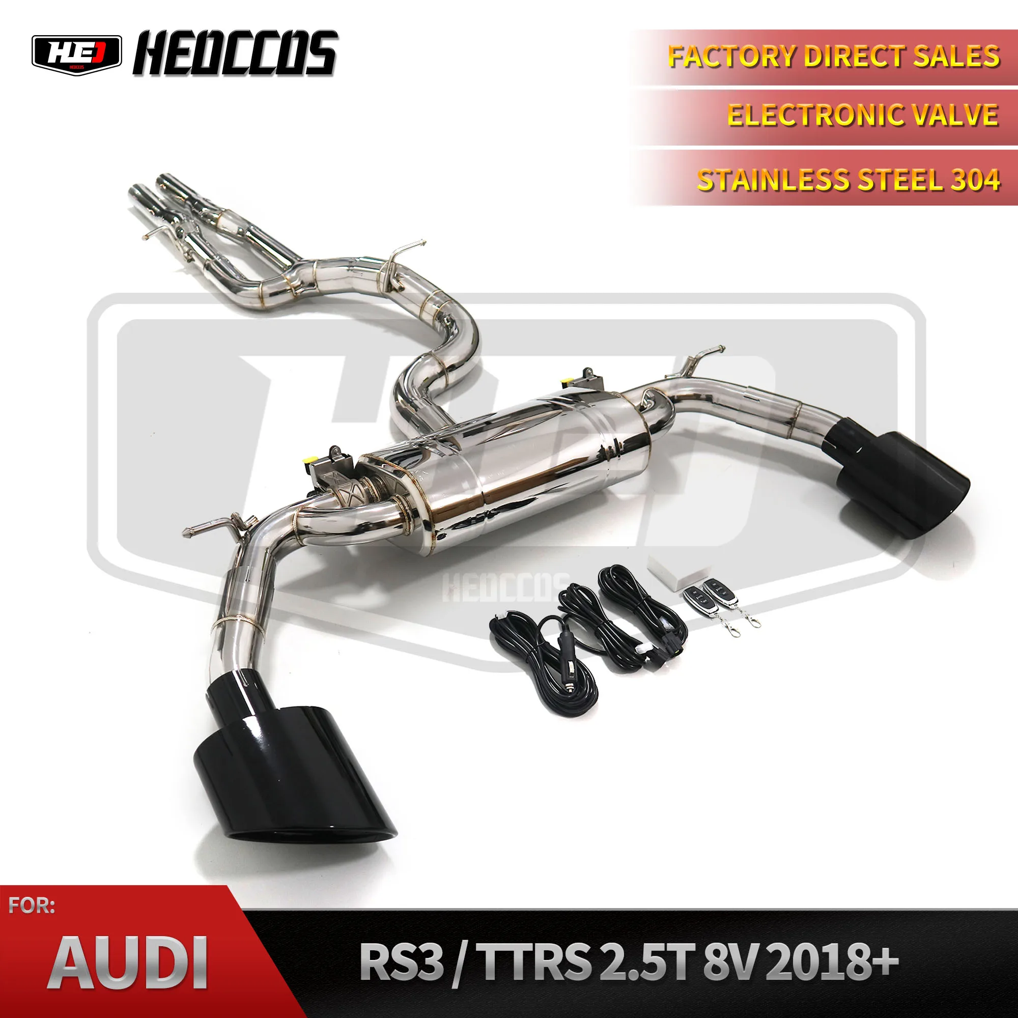 

HEO for Audi RS3/TTRS 2.5T 2017-2023 Stainless Steel with Valve Cat Back Exhaust System Performance Exhaust Factory Dir
