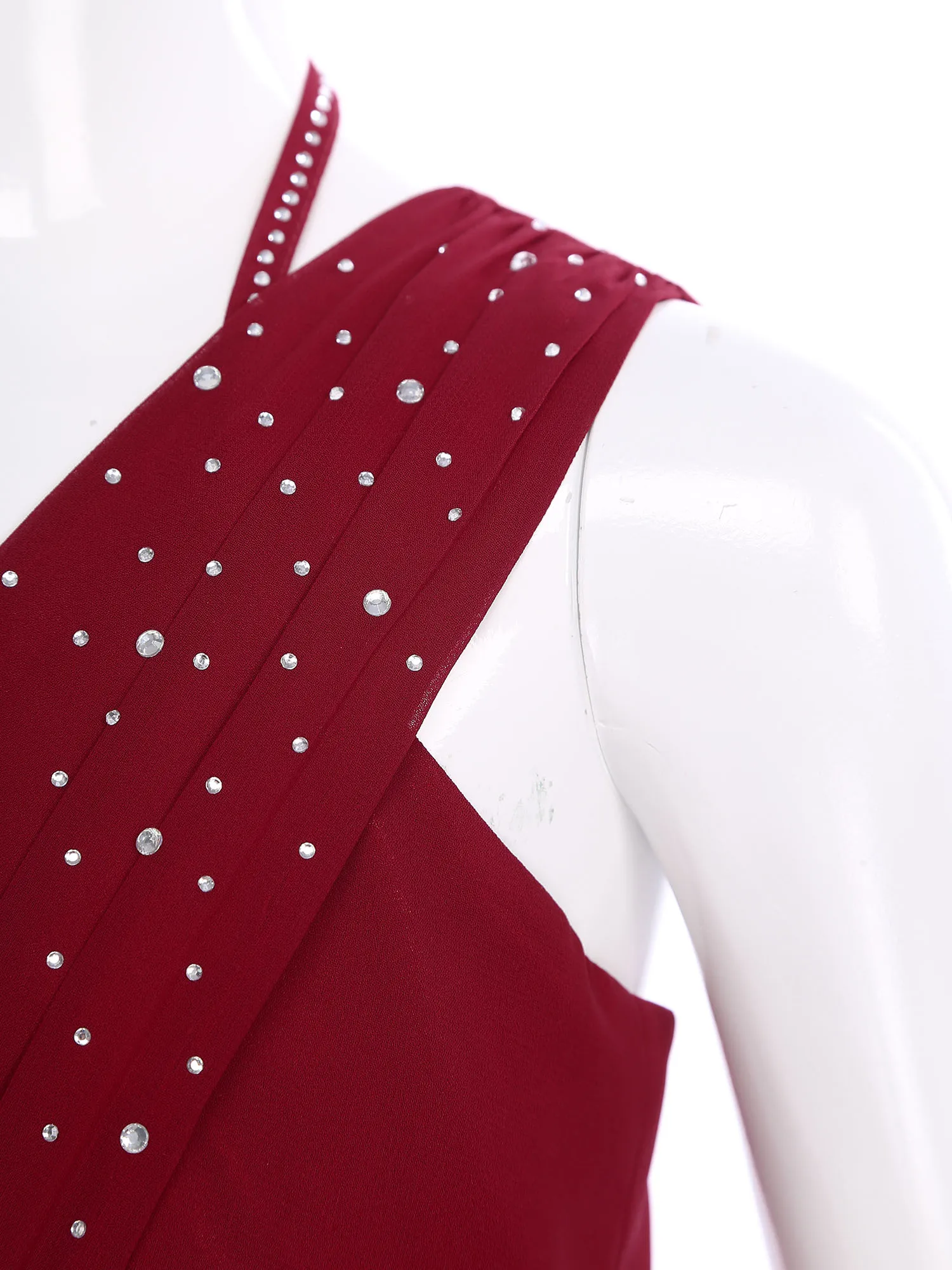 

Платье принцессы для девочек на свадьбу, вечернее платье макси без рукавов со стразами для святого причастия, струящееся шифоновое платье с цветочным узором для девочек