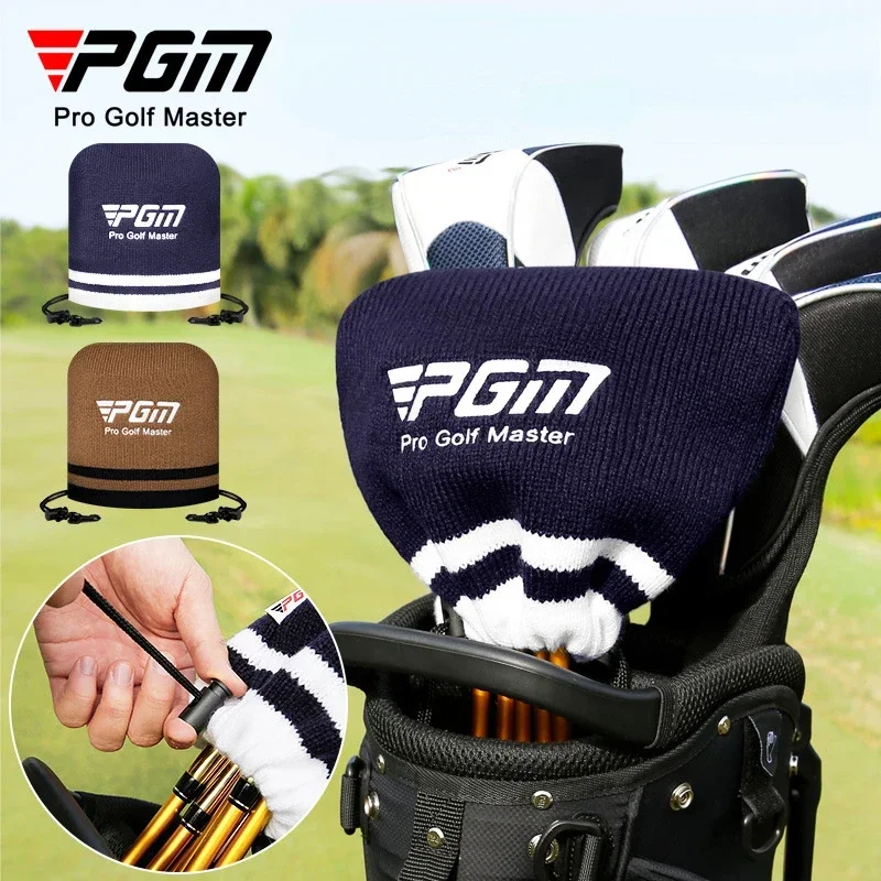 PGM Golf Clubs Head Cover Knitted Elastic Rope Tie Iron Rod Set Protective Hat GT215