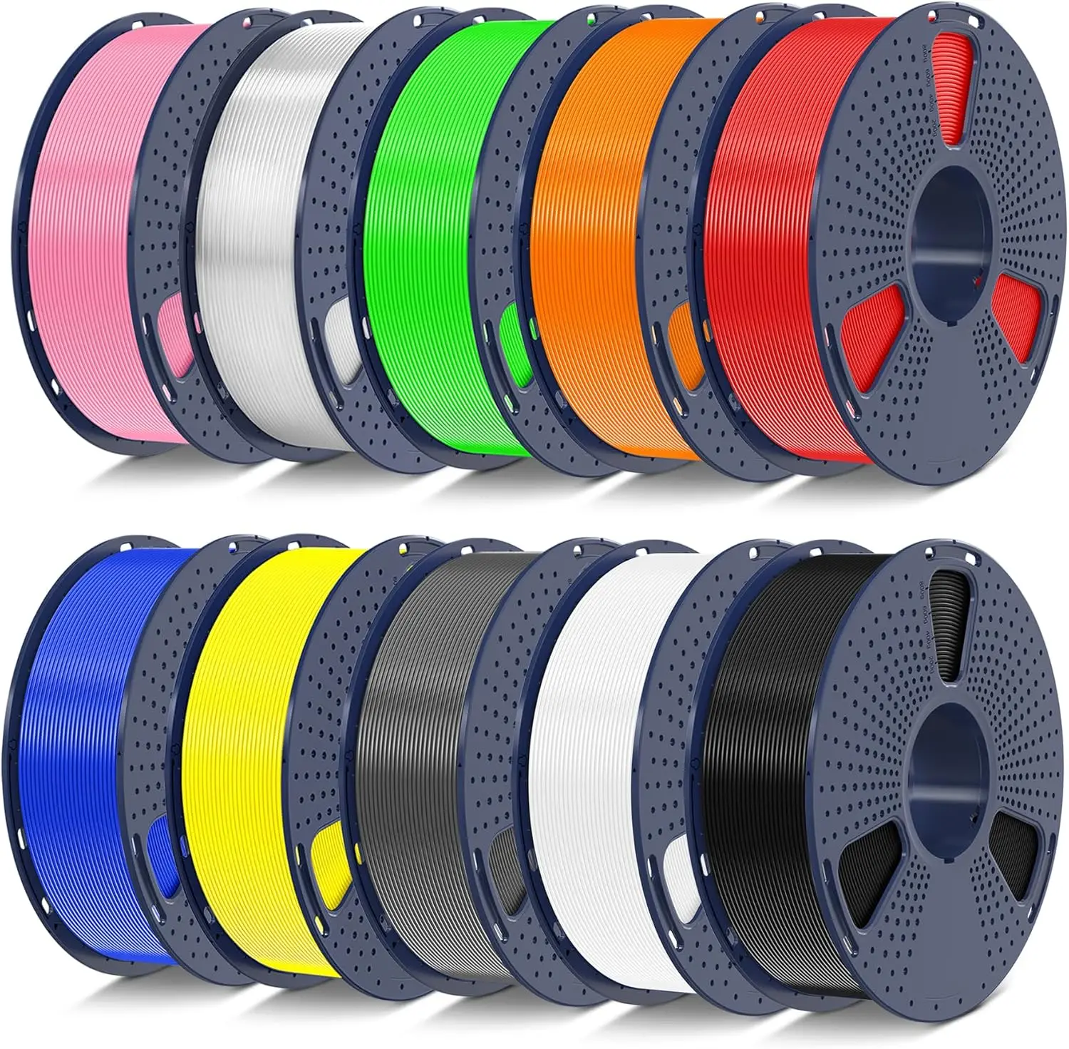 

PETG Filament 1.75mm 10KG Bundle, 10 Colors, Individually Sealed, 1kg/Spool