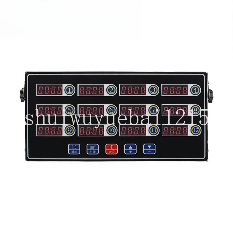 

Таймер кухонный 12-канальный 110В/220В с громким сигналом, 12 LED-индикаторов, цифровой таймер-напоминание для кафе/ресторанов, с функциями обратного/прямого отсчета и секундомера