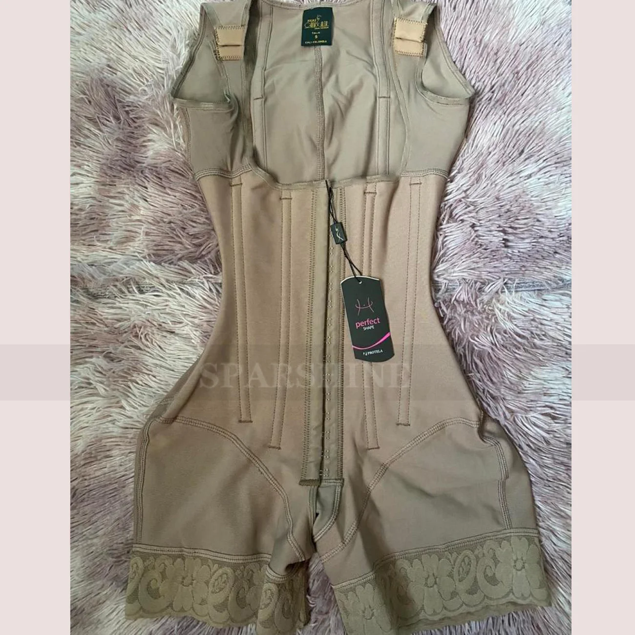 faja Tuta senza maniche a petto aperto Cintura modellante ad alta compressione Glutei con petto che sollevano biancheria intima dimagrante