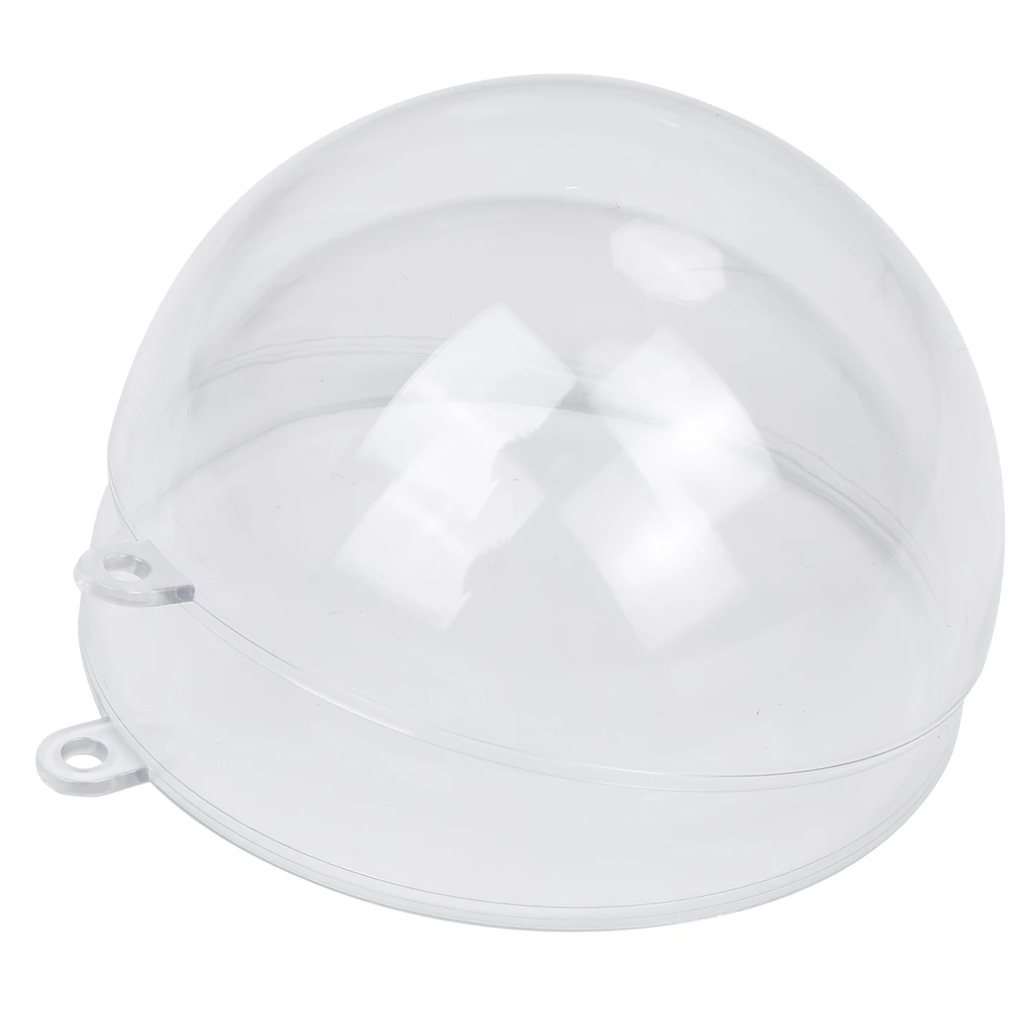 Adorno transparente de plástico para decoración de Navidad y boda, suministros para fiestas, 10Cm, 1 unidad