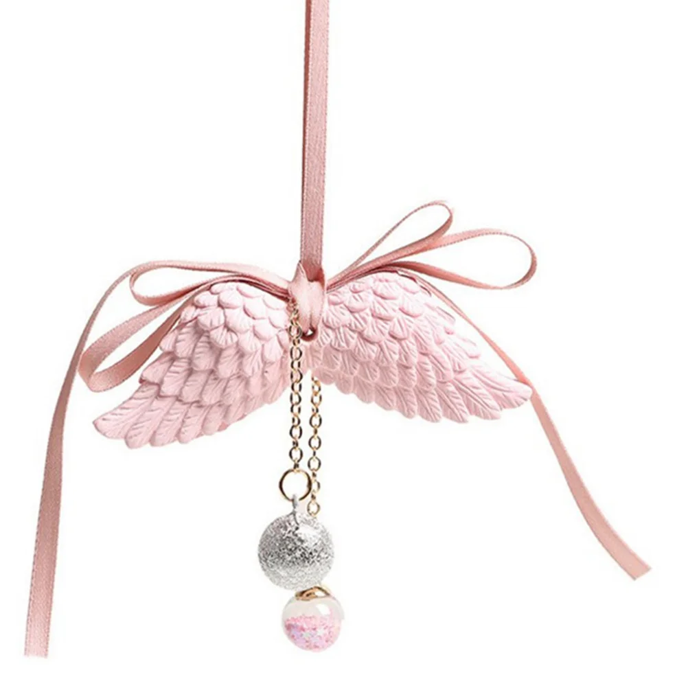 

Aromatherapy Pendant Car Decorations Rearview Mirror Accessories Fragrant Wing Shape Suitable All Rear View Mirror Accessories