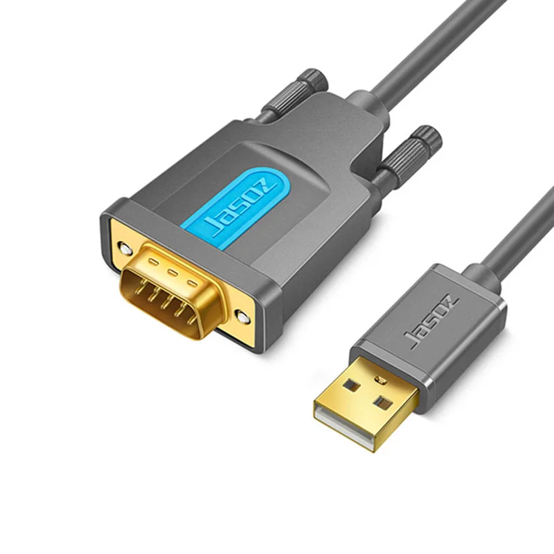 Jasoz USB TO RS232 COM Port Serial Cable Adapter PDA 9 DB9 Pin Prolific PL2303 dla Windows 7 8.1 10 Vista Mac OS USB RS232 COM