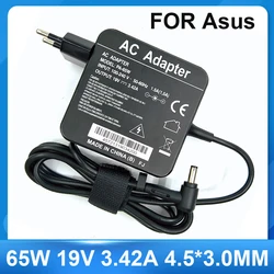 Laptop Adapter 19V 3. 42a 65W 4.5*3.0Mm Lader Laptop Adapter Voor Asus X755j Ux481 Ux481fl Ux480 Ux480fd P553uj Pu301la Zenbook