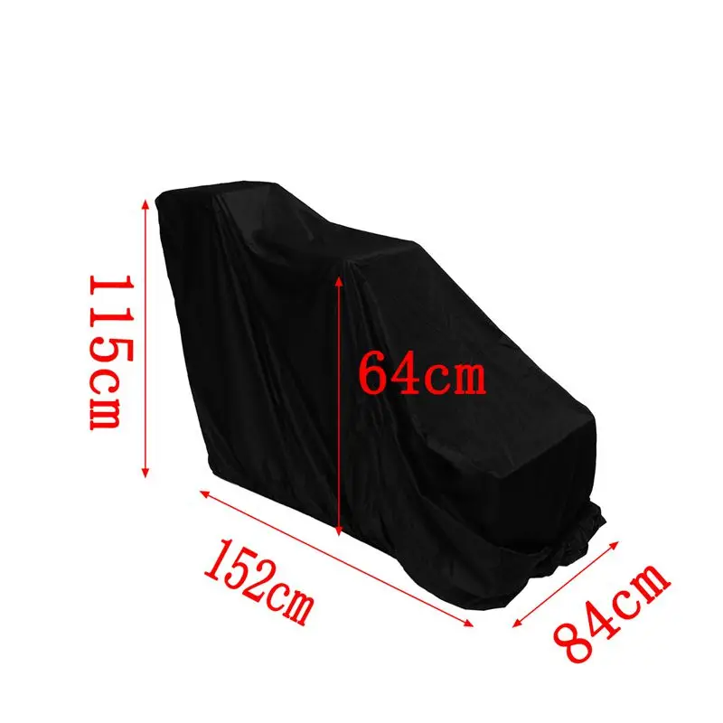 Snow Thrower Cover 152*84*115cm 210D Oxford Cloth Snowblower Cover Outdoor Windproof Waterproof Anti Freezing Anti-UV