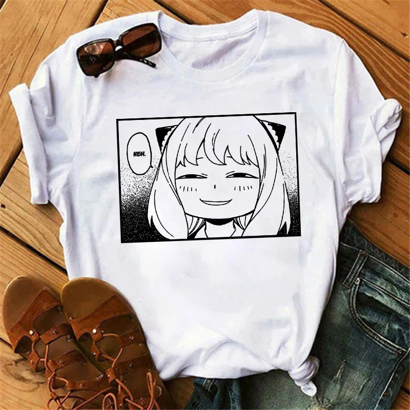 Anime Spy X Family T shirt Wommen Japanese Harajuku Fashion Short Sleeve T-shirts Summer Tops Kawaii O-Neck Women\'s T-shirt Top