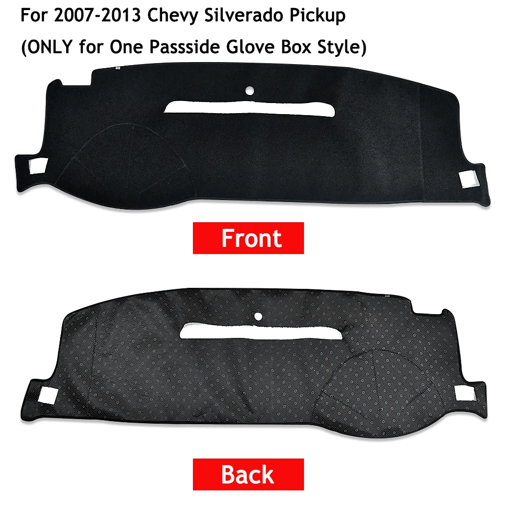 Dashboard Cover Mat For Chevy Silverado GMC Yukon Tahoe 2007-2014 Dash Cover Mat Sun Shade Protector Anti Glare Car Accessories