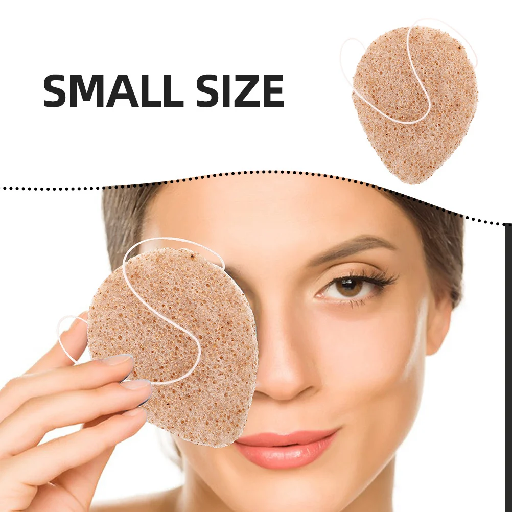 ฟองน้ำทำความสะอาดผิวหน้าแบบล้ำลึก 3 ชิ้น แผ่นขัดผิวหน้าแบบใช้ซ้ำได้ ฟองน้ำขัดหน้าสำหรับใช้ในบ้านและพกพา