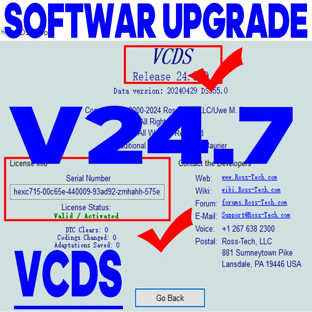 Actualización de software VAG COM VCDS OBD2 escáner HEX V2 interfaz USB para VW AUDI Skoda Seat ilimitado VINs Atmega162 herramienta multilingüe