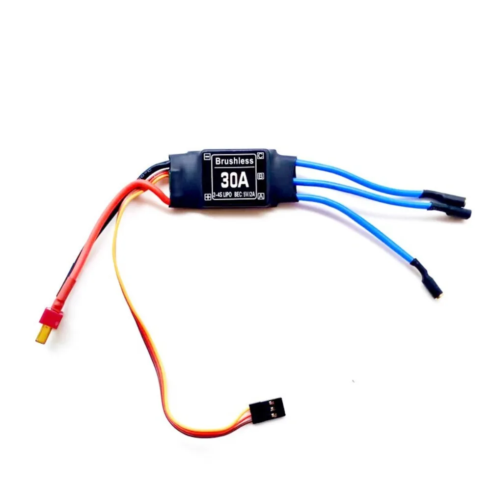 30A 40A Brushless ESC 5V 3A UBEC 3.5MM Testa a banana Regolatore elettronico di velocità Facile da usare Spina a T Parti di aerei RC