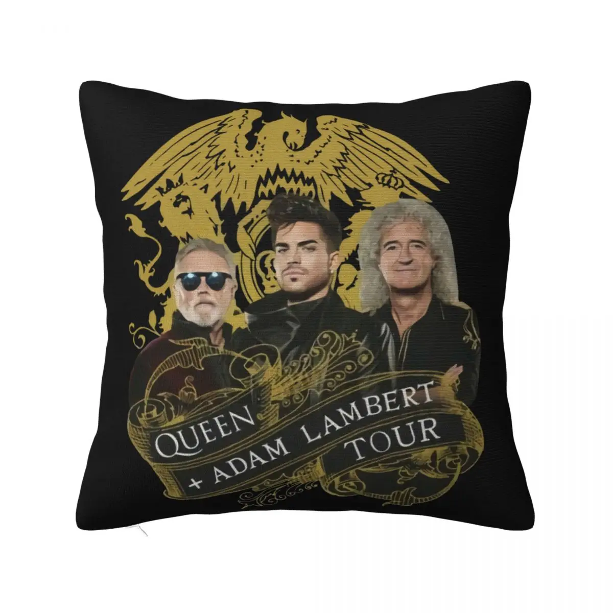 Queen Adam Lambert The Rhapsody Tour 2020 Black Size S2Xl Creative Design Many Colors 3D Pillow Case