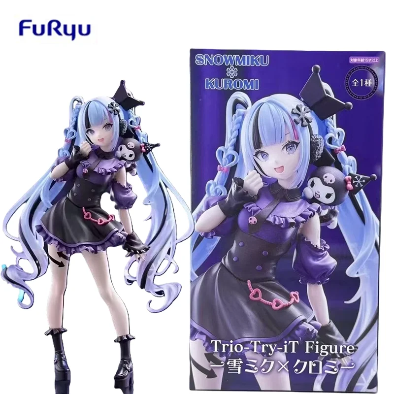 in-stock-genuine-model-furyu-japanese-edition-hatsune-miku-trio-snow-miku-x-kuromi-19cm-anime-figure-collectible-model-toys
