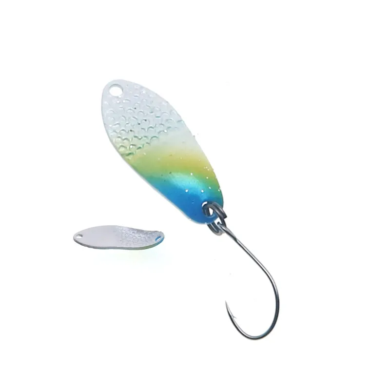 HISTOLURE Forellenköder, 2 g, 27 mm, Metall, Messing, Kupfer, bunt, Angeln, Mini-Löffel, Köder, Süßwasser-Stream-Gerät für Chub Barsch, Lachs