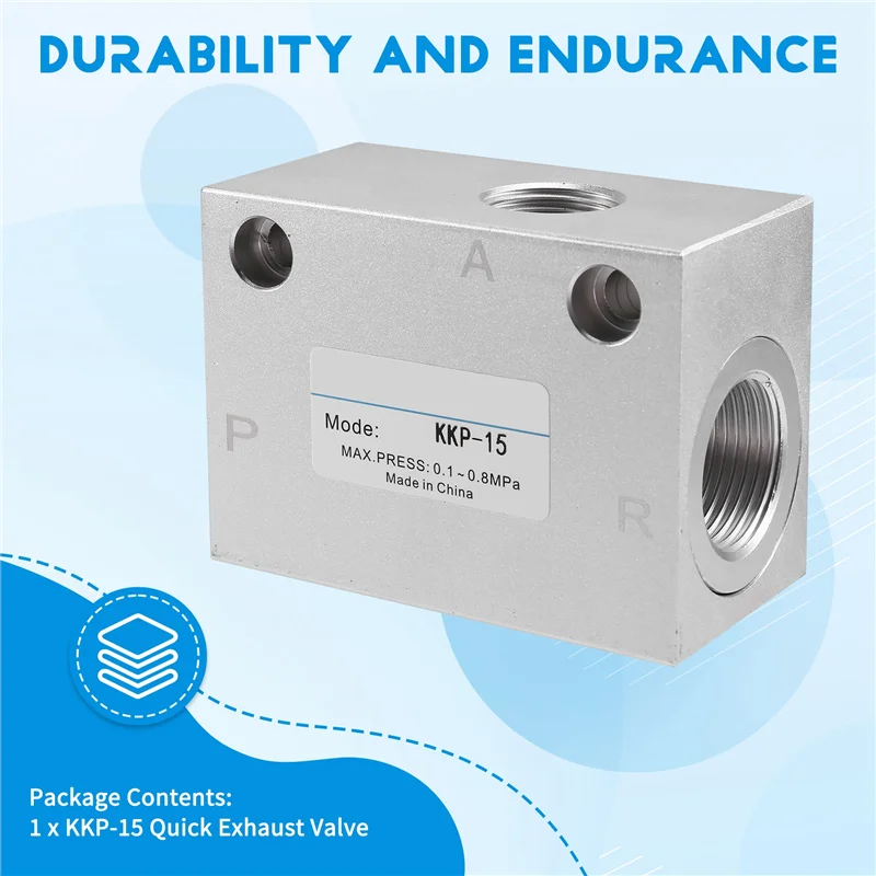 AB66-KKP-15 Cylinder Speed Boost Acceleration Quick Exhaust Valve Pneumatic Rapid Valve