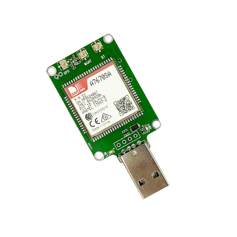 

SIMCOM A7670SA-FASE USB Dongle with Antenna 4G LTE CAT1 Module Support 2G+BT+GNSS Modem for New Zealand/Australia/South America