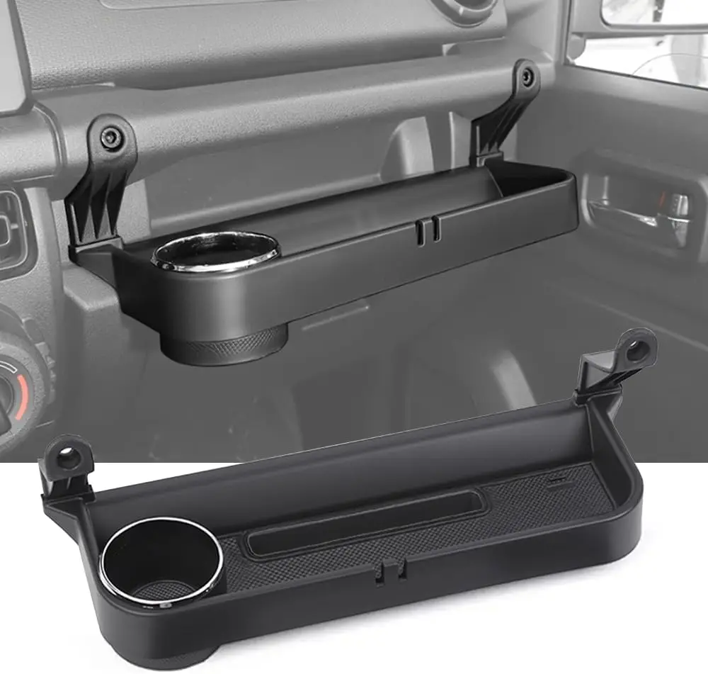 

Grab Bar Tray Passenger Side Co-Pilot Handle Expansion Storage Tray Organizer Box Cup Holder Fit for Suzuki Jimny 2019-2025