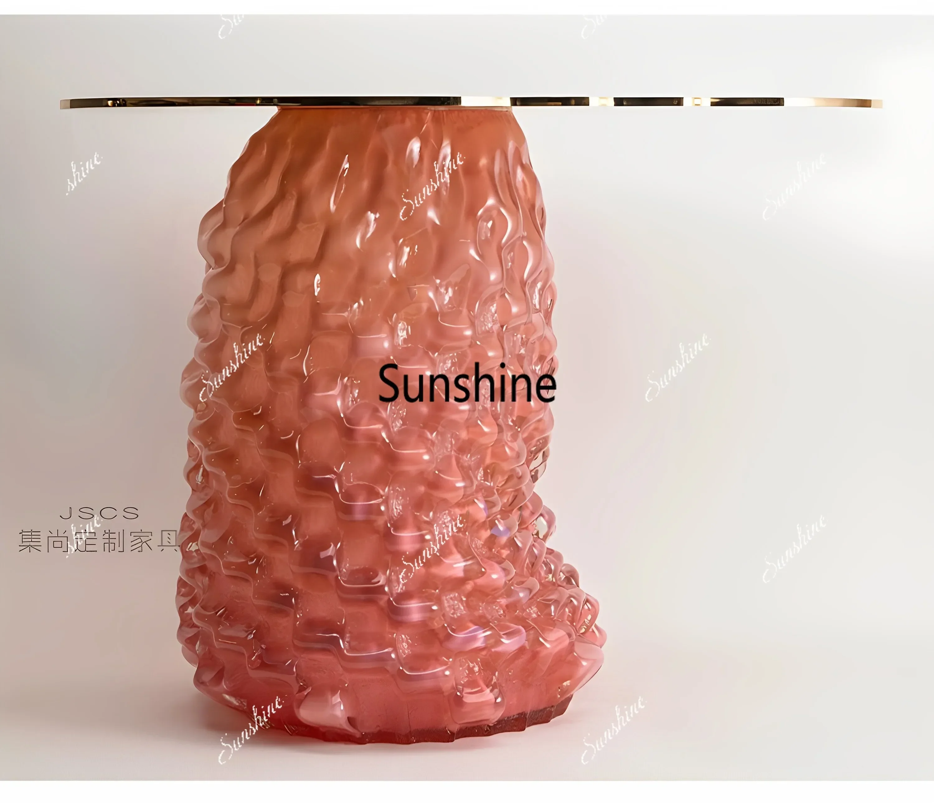 Italian creative transparent resin edge a few living room bedroom corner a few*/