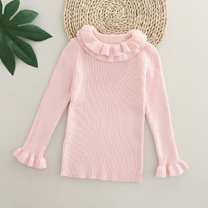 

Girls Knitted Sweaters Autumn Winter 2025 Children Princess Woolen Jersey Tops For Baby Clothing Kids Pullover Sweater Outerwear
