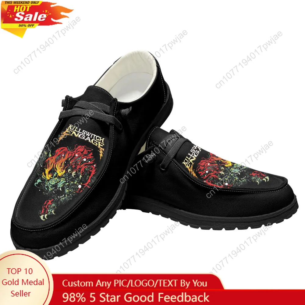 

Killswitchs Engages Band Casual Shoes Mens Womans Flat Shoe Breathable Outdoor Lightweight Footwear Couple Custom Made Shoe