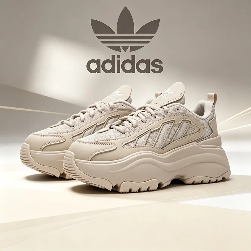 Adidas Clover Women's Shoes - Summer New Style Casual Sports Shoes with Thick Soles, Old Man Shoes, Running Shoes IG6050