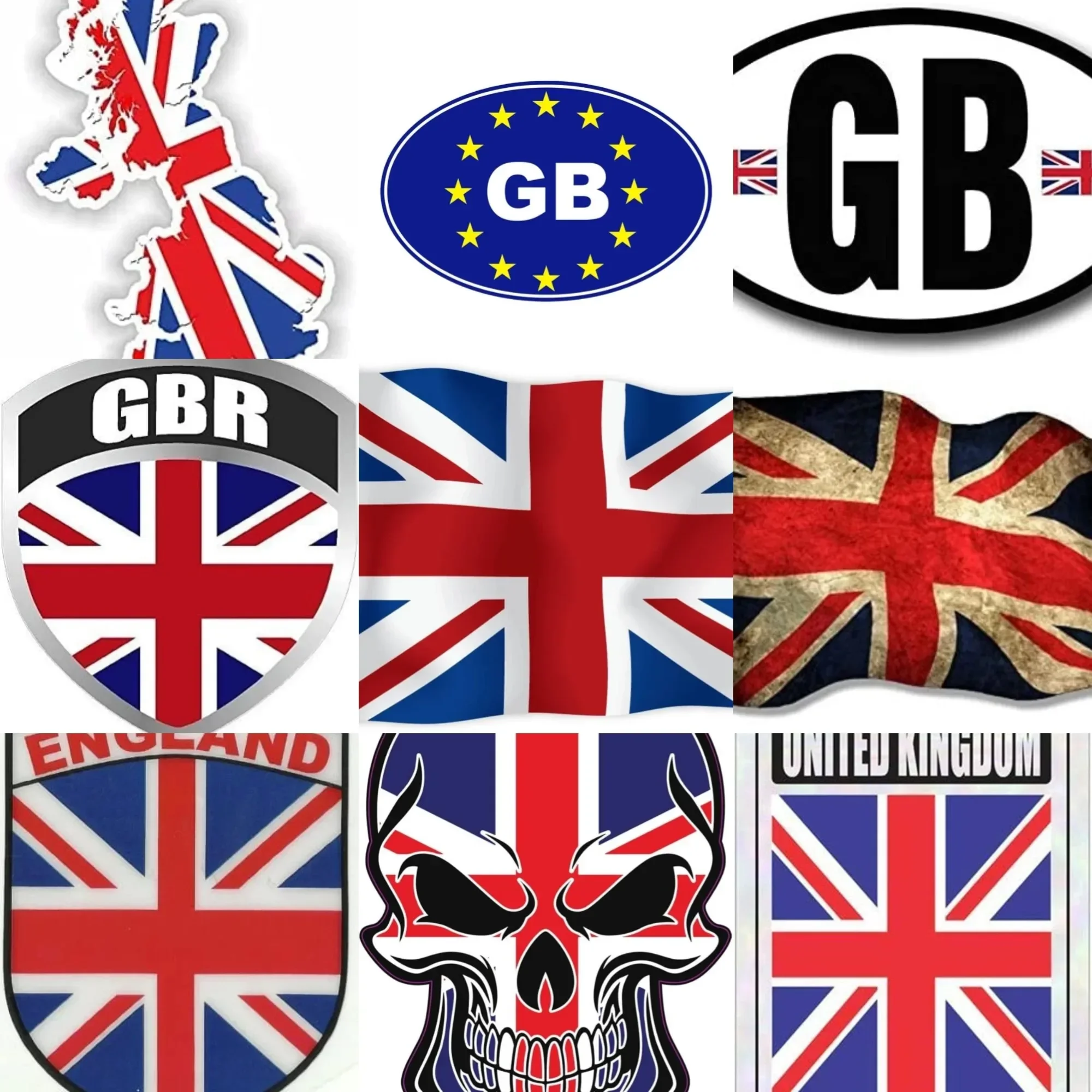 

UK United Kingdom GB Britain Flag Map Emblem Sticker for Decorate Car Bicycle Van Helmet Window Fridge Wall Decal Accessorie