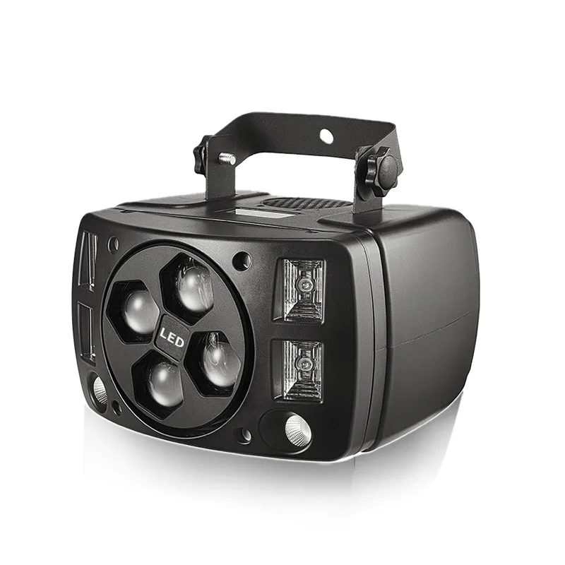 Bee Eye Laser Butterfly Effect Light with RGBW LED Moving Head Sound Activated Strobe Flash Disco Laser Stage Light for KTV