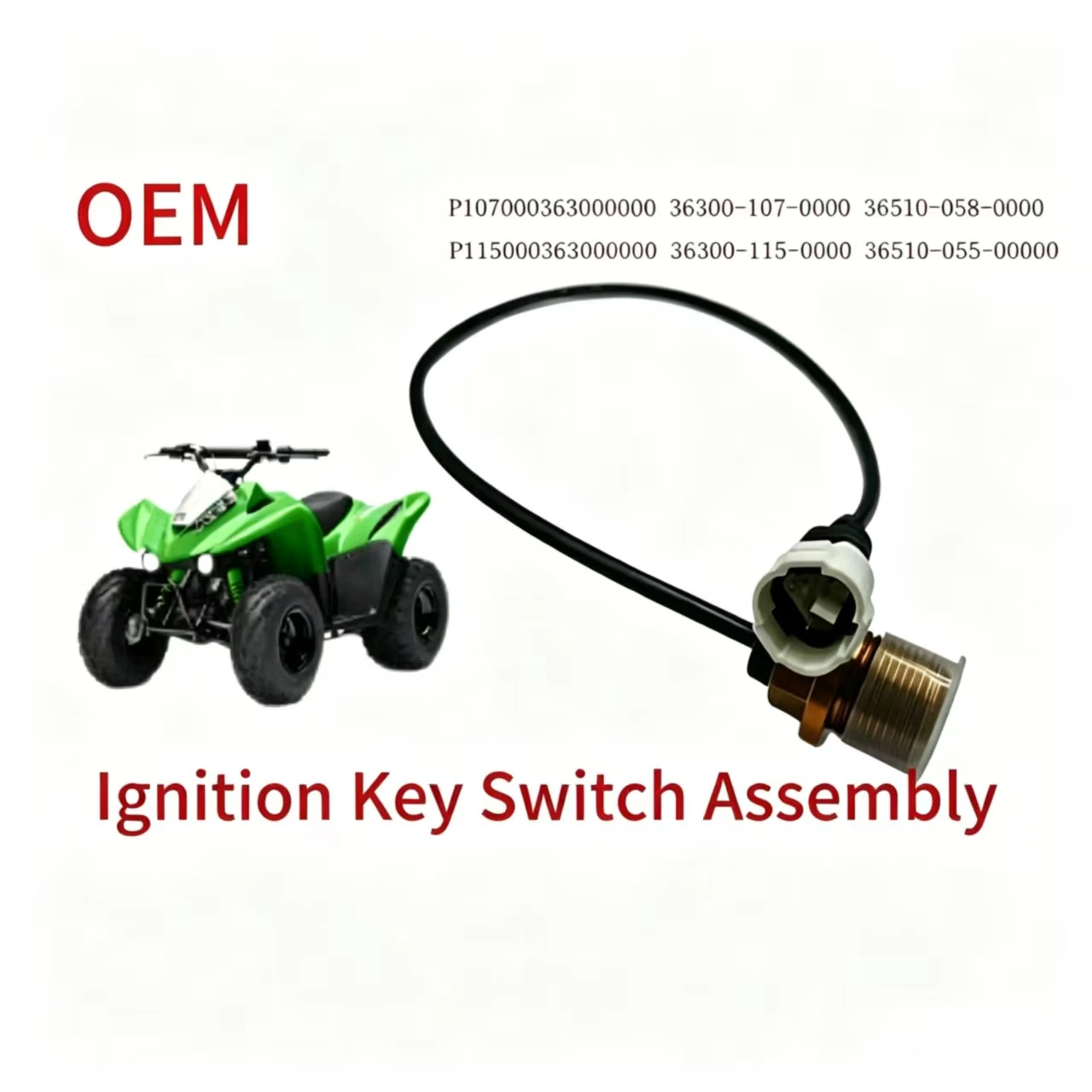 Waterproof ATV/UTV Speed Sensor Assembly, Direct Fit Replacement for Hisun HS Series & Yamaha Grizzly/Kodiak, OEM Part 36300-107