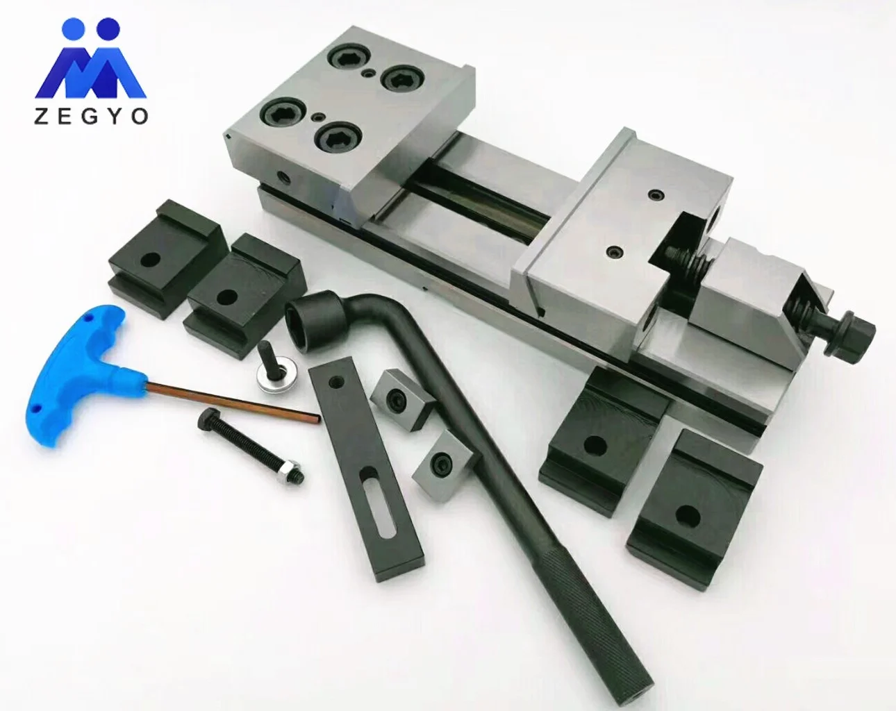 Precision Manual Modular GT150A 150x200 Vise For Vice CNC Milling Machine Silver Western HRC Steel