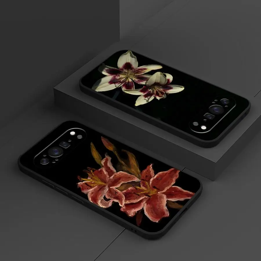 Funda Phone Cover Case for Google Pixel 10A 8a 6a 6 7 8 Pro 7a 9a 10 9 Pro XL Lily Orchid Flower Print view 4