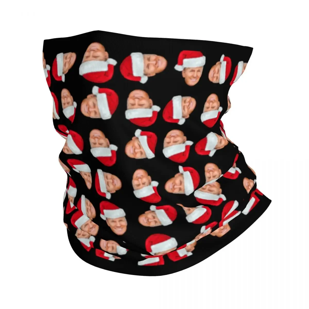 Donald Trump With Christmas  Hat Bandana Neck Gaiter Printed Magic Scarf Multi-use Headwear Running Unisex Adult Washable