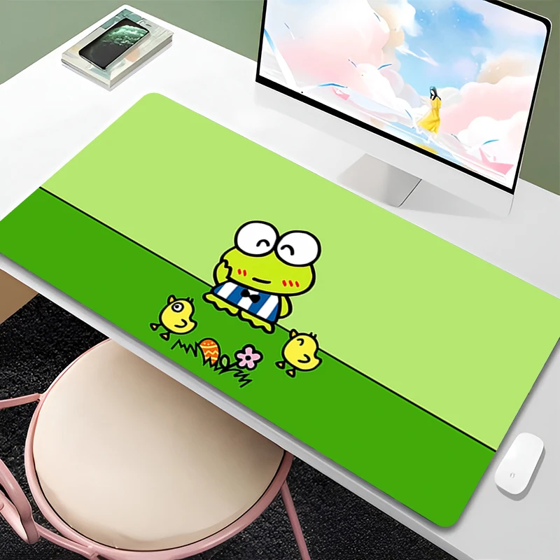 Large Gaming Customized Mouse pad kerokerokeroppl Office desk mat Game keyboard pad Desk Mats Home Decor Sanrio Mousepad style