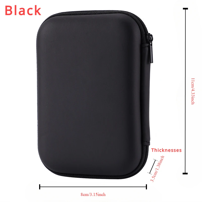 1 Pc Portable Card Storage Bag,Data Cable Packing Cube,Waterproof Headphone Storage Bag,EVA Protective Case For Travel