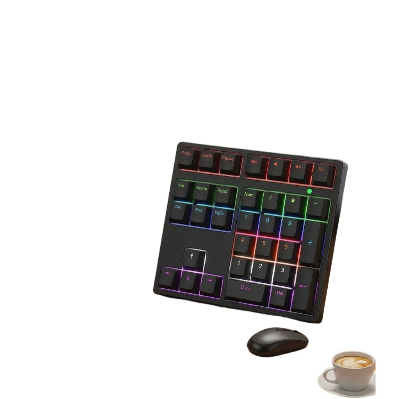 Wired Mechanical Numeric Keyboard Desktop Computer Notebook External Equipment Office Portable Keyboard